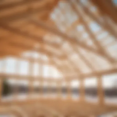 Roof Truss Assembly Illustration demonstrating the roof truss assembly process in house framing