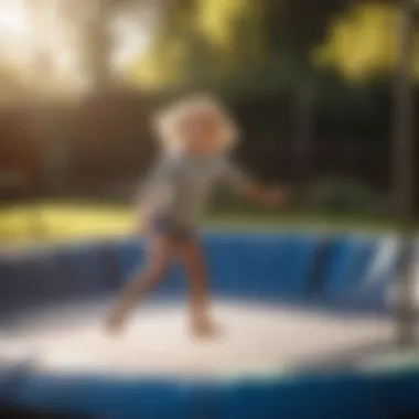 Ensuring Child Safety on Your In-Ground Trampoline Child playing safely on in-ground trampoline
