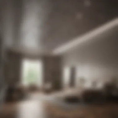 Seamless Installation in Residential Spaces Installation of suspended ceiling tiles in a residential setting