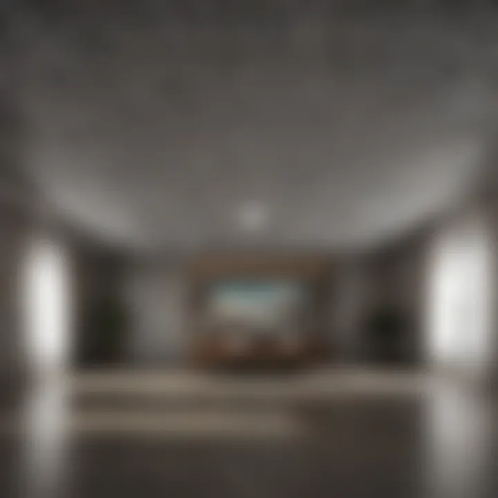 Showcasing the versatility of ceiling tiles in different designs