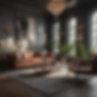 Trendy Contemporary Living Space A contemporary living space reflecting current lifestyle trends in furniture arrangement.