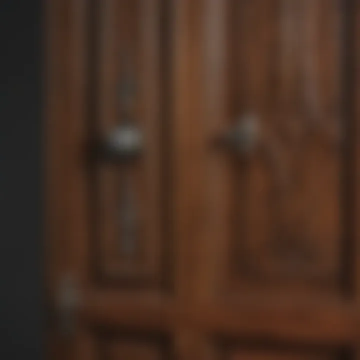 Elegant six panel solid wood interior door design showcasing craftsmanship.