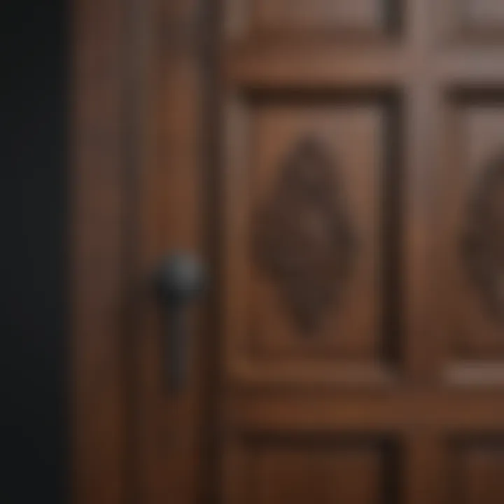Maintenance tips displayed visually for solid wood doors.