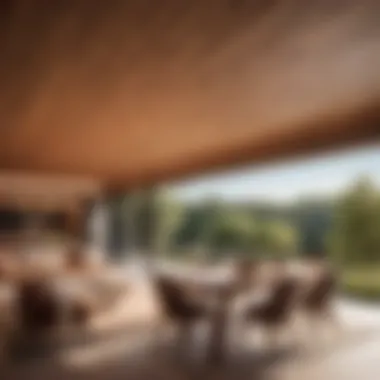 Nature Harmony Perspective Panoramic view of soffit and fascia harmonizing with nature, creating a serene ambiance