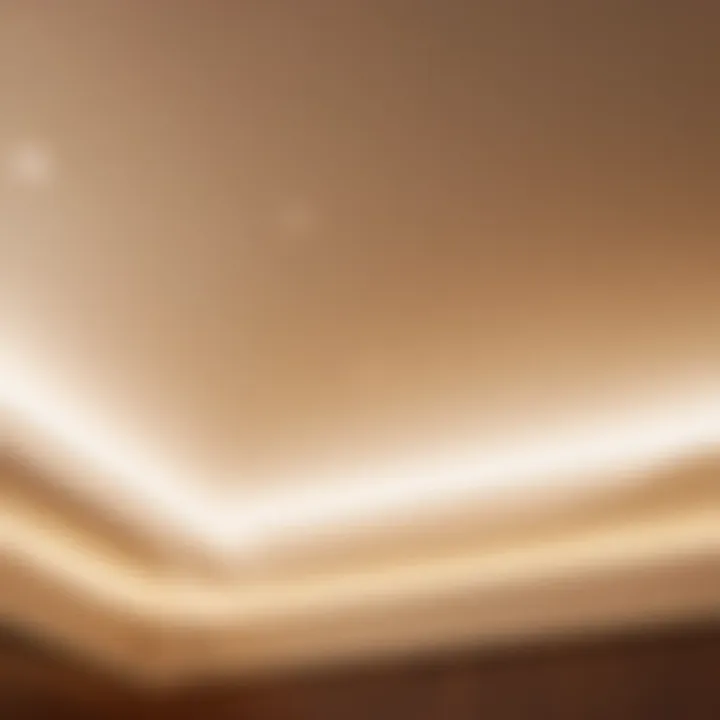 Subtle Recessed Ceiling Lights Casting Ambient Glow Recessed Ceiling Lights Creating Ambient Glow