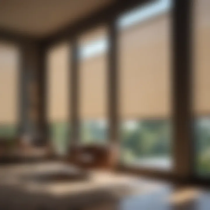 Stylish roller shades providing complete light control