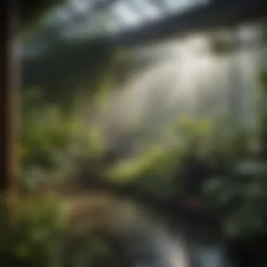 A thriving hydro garden demonstrating sustainable water management practices