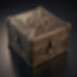 Elegant small photo storage box with intricate design