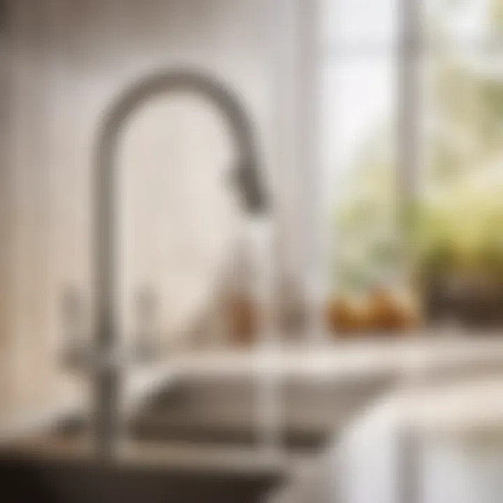 Faucet and drain assembly for kitchen sink