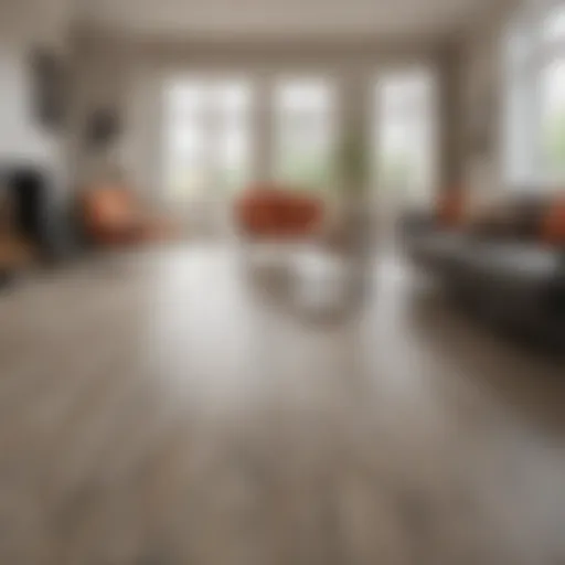 Luxurious Marmoleum Flooring in a Modern Living Room