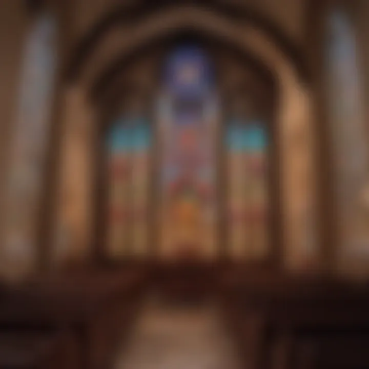 Finished Stained Glass Window Installation