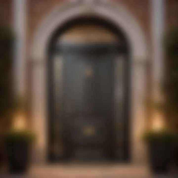 Front door made of reinforced steel for enhanced safety