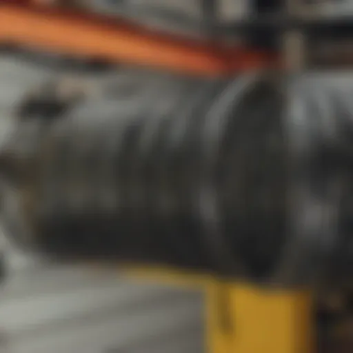 Illustration of garage door springs