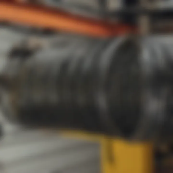 Illustration of garage door springs