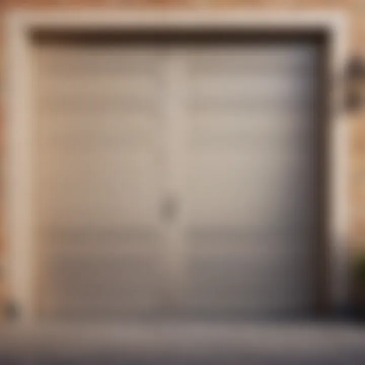 Illustration of garage door tracks and rollers