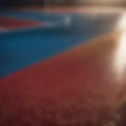 Glistening Epoxy Basketball Court Surface