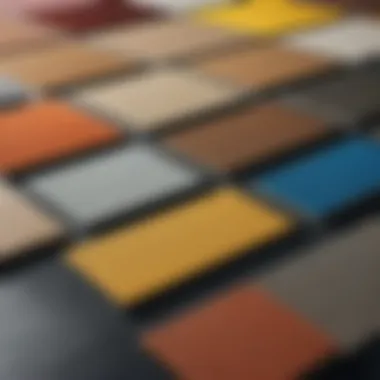 Variety of Gym Floor Material Samples Gym Floor Material Samples