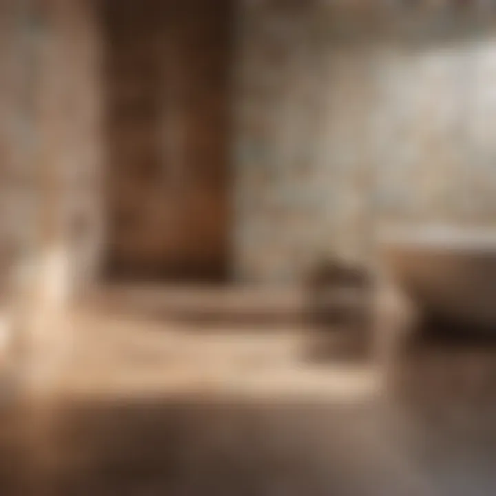 Harmonious blend of grout with tile for seamless look