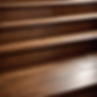 Close-up of high-quality engineered hardwood material