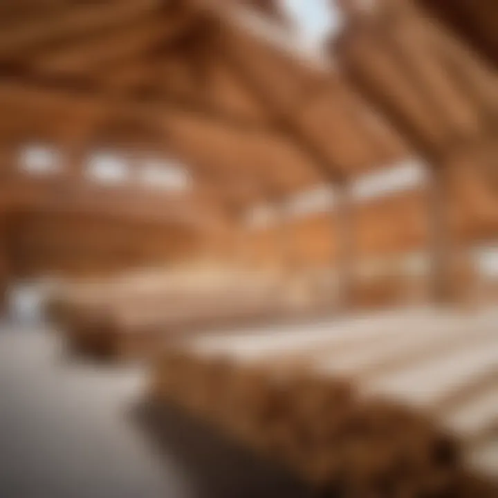 Selection of high-quality lumber for pole barn construction