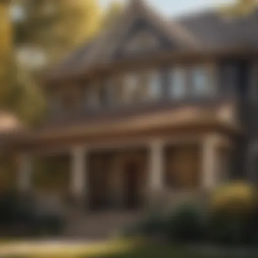 House exterior with repair tools