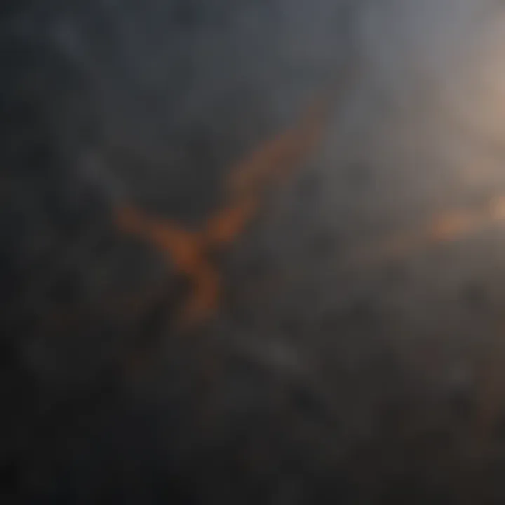 A close-up of granite with visible stains indicating the need for thorough cleaning.