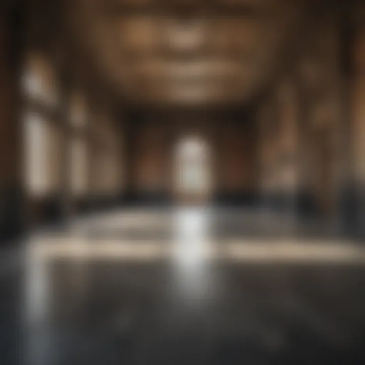 Historical building with asbestos flooring