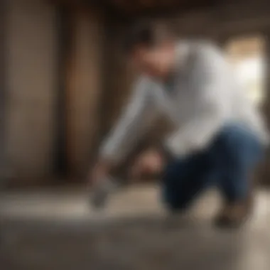 Expert Assessment for Asbestos Detection Professional conducting an asbestos test