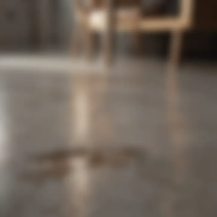 Illustration of common causes of slab leaks identified beneath a floor