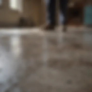 Implementing Repair Solutions Systematic solutions being implemented to repair a slab leak