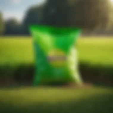 Agricultural Lime Application Bag of agricultural lime for grass application