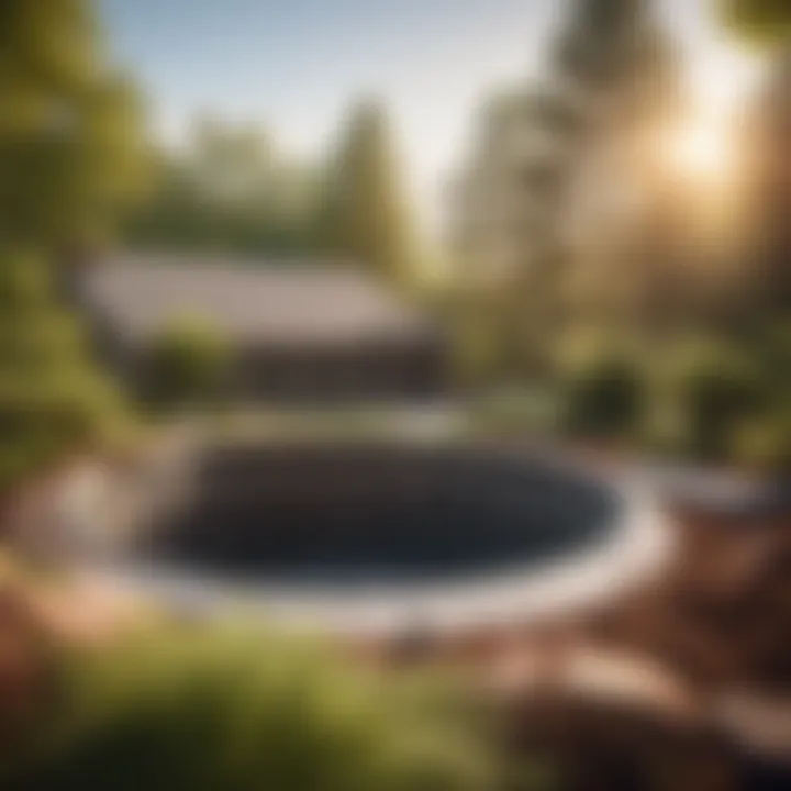 Illustration showcasing eco-friendly septic tank replacement
