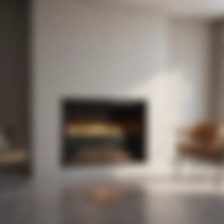 Modern fireplace design with sleek lines and minimalist decor