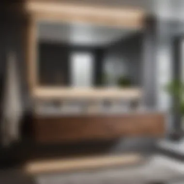 Floating Vanity: Space-Saving Chic Design Sleek Floating Vanity for Modern Full Bath