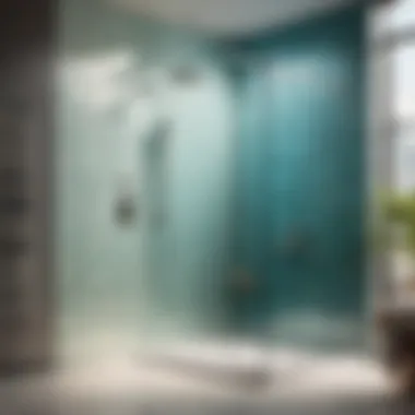 Innovative glass panels for contemporary shower walls