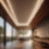 Innovative use of hollow beams for modern ceiling design