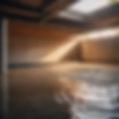 Drainage System Installation Under Garage Slab