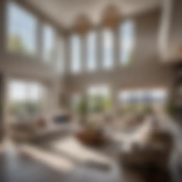 Interior Design of Living Room in Two-Story House