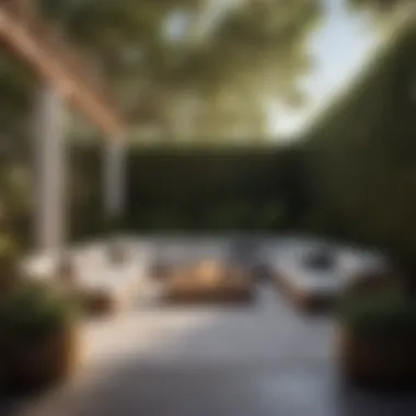 Inviting outdoor space staging for enhanced property appeal