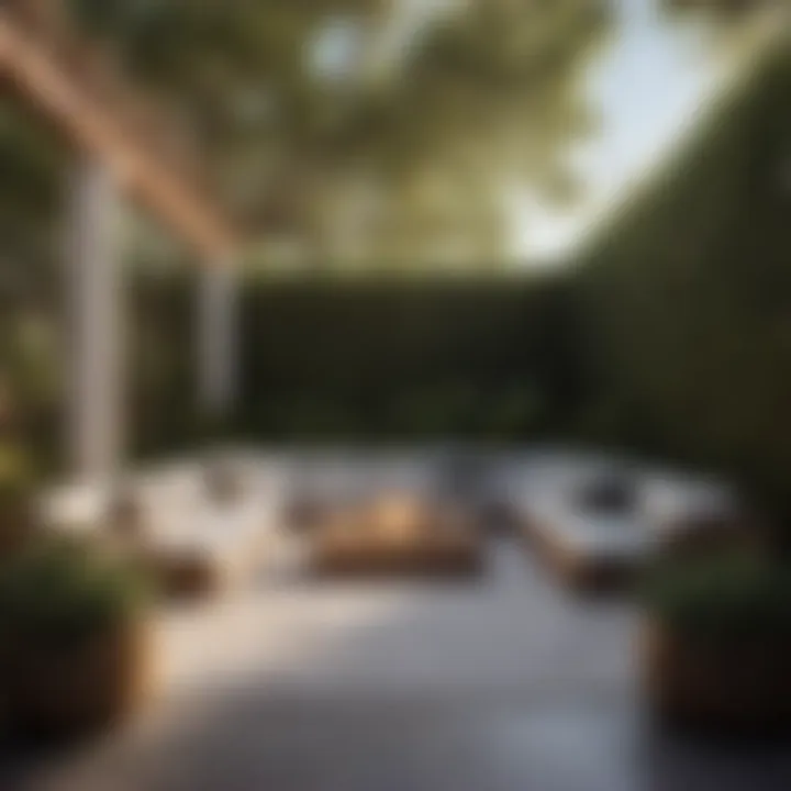 Inviting outdoor space staging for enhanced property appeal