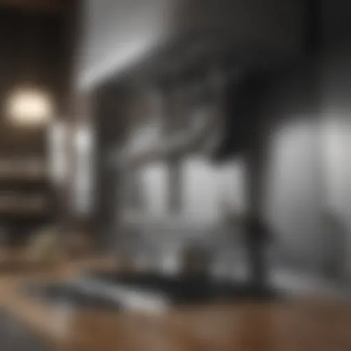 Detailed schematic of a kitchen exhaust system