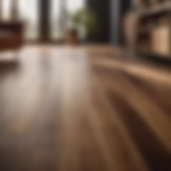 Laminate flooring material composition