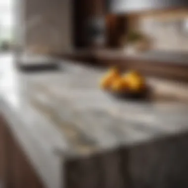 Luxurious Granite Countertop with Veining Detail