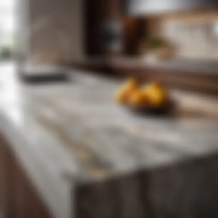 Luxurious Granite Countertop with Veining Detail