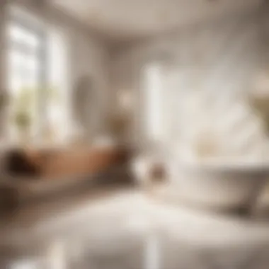 Luxurious Marble Tiles in Bathroom