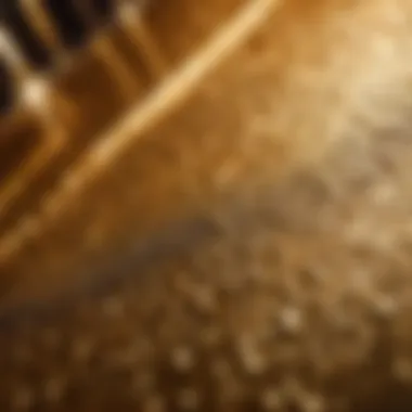 Luxurious metallic paint texture