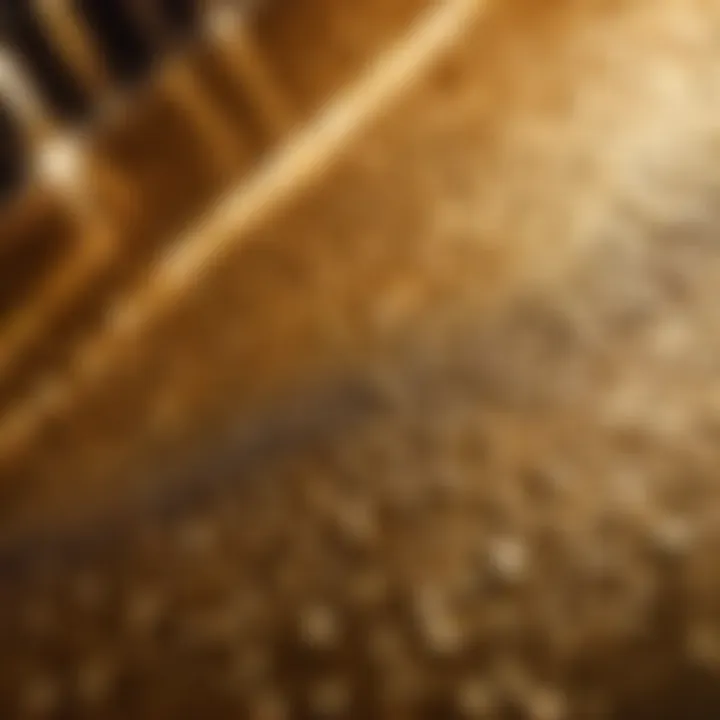 Luxurious metallic paint texture