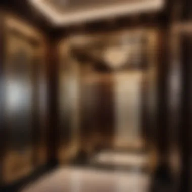 Luxurious residential elevator interior