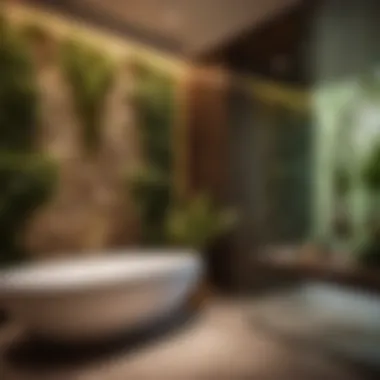 Luxurious spa-like bathroom remodel with nature-inspired decor