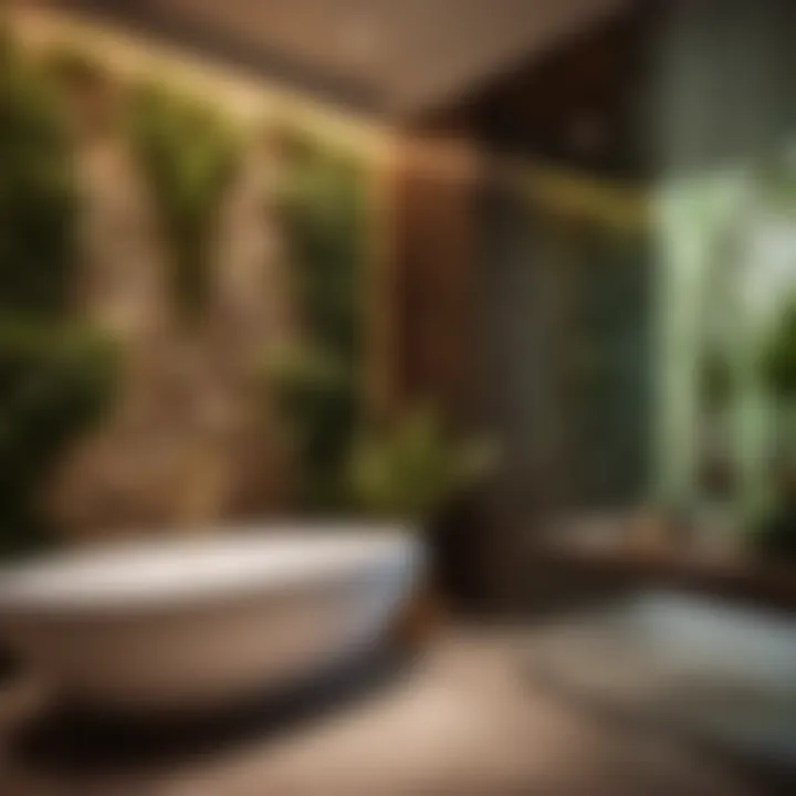 Luxurious spa-like bathroom remodel with nature-inspired decor